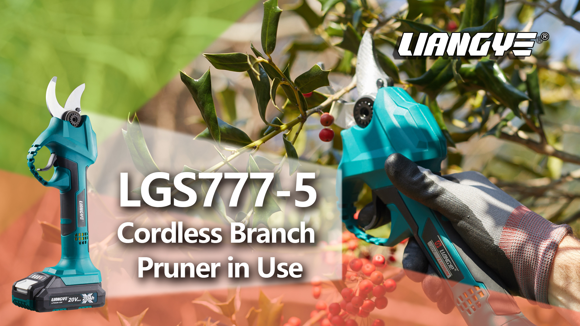 Unlock Precise And Effortless Cutting with Liangye's LGS777-5 Cordless Pruner