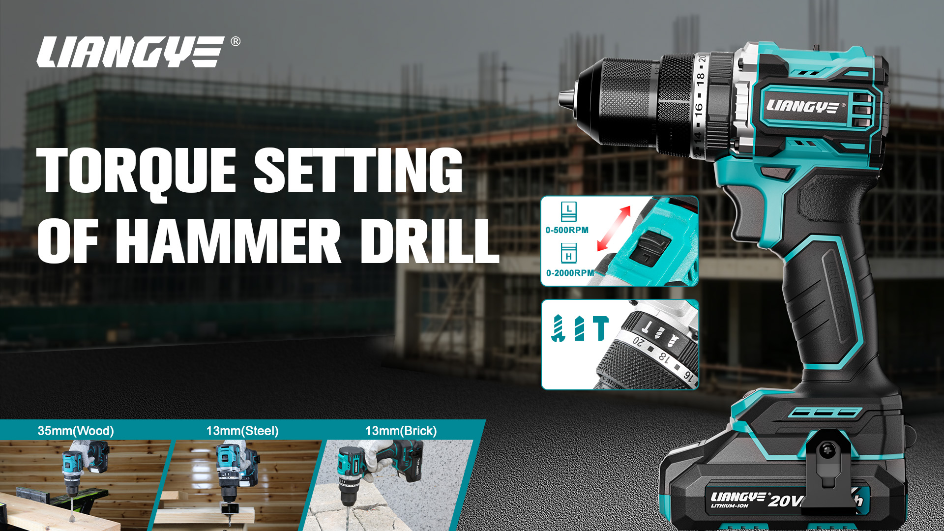 Cordless Hammer Drill Torque Settings For Wood, Steel, And Concrete